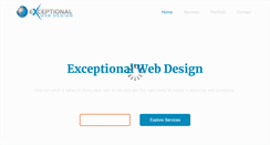 Desktop Screenshot of exceptionalwebdesign.com