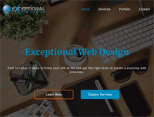 Tablet Screenshot of exceptionalwebdesign.com